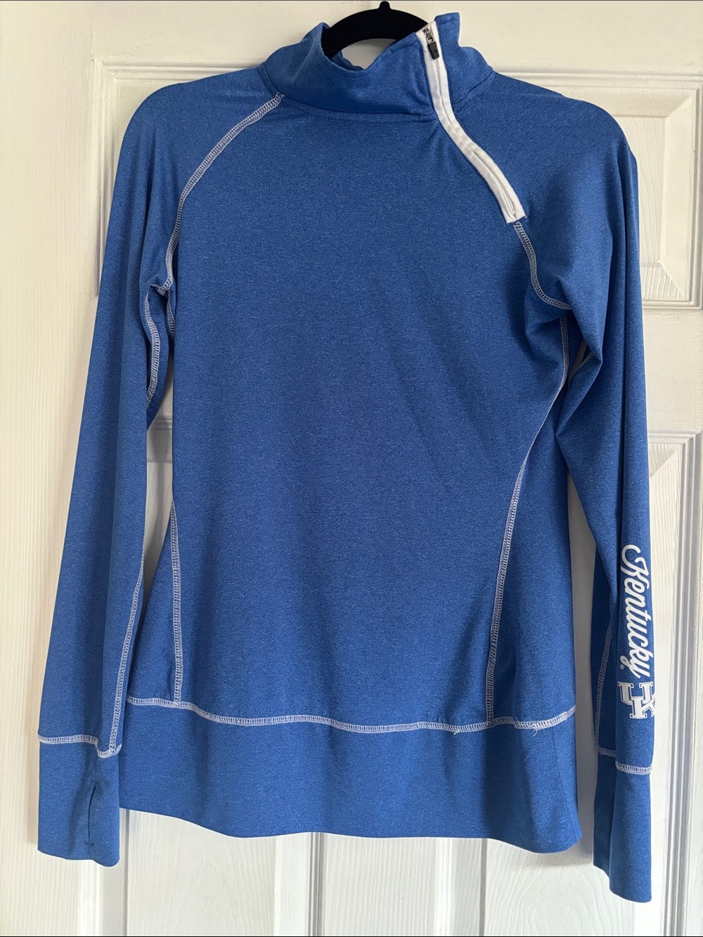 Knights Apparel Blue Quarter-Zip Cowl Neck Pullover